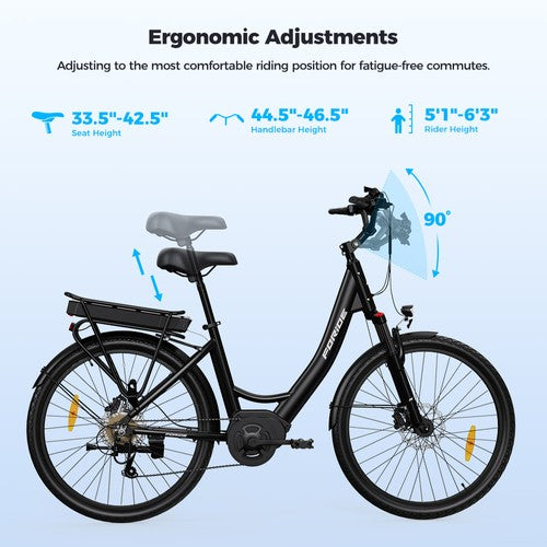 Foride Urbano 2 Elektriskais Velosipēds, 250W 36V 13Ah Foride Urbano 2 Elektriskais Velosipēds, 250W 36V 13Ah